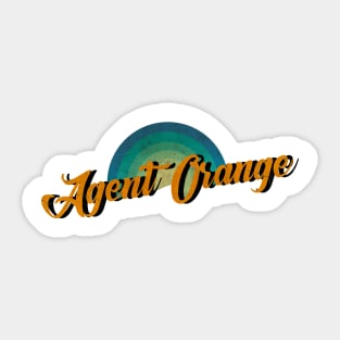 vintage retro Agent Orange Sticker